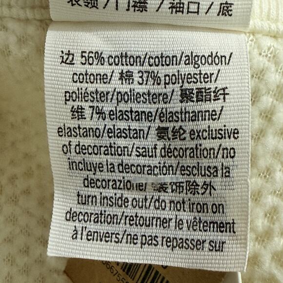 Victoria’s Secret PINK Cropped Sherpa Fleece 1/4 Zip Pullover Sweatshirt XS NWT - Picture 8 of 10